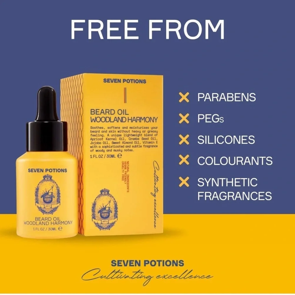 Seven Potions Woodland Harmony Beard Oil 1oz